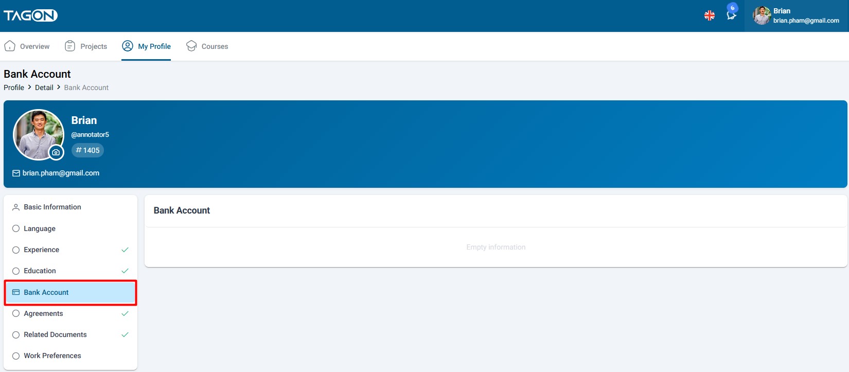 Banking Information Update